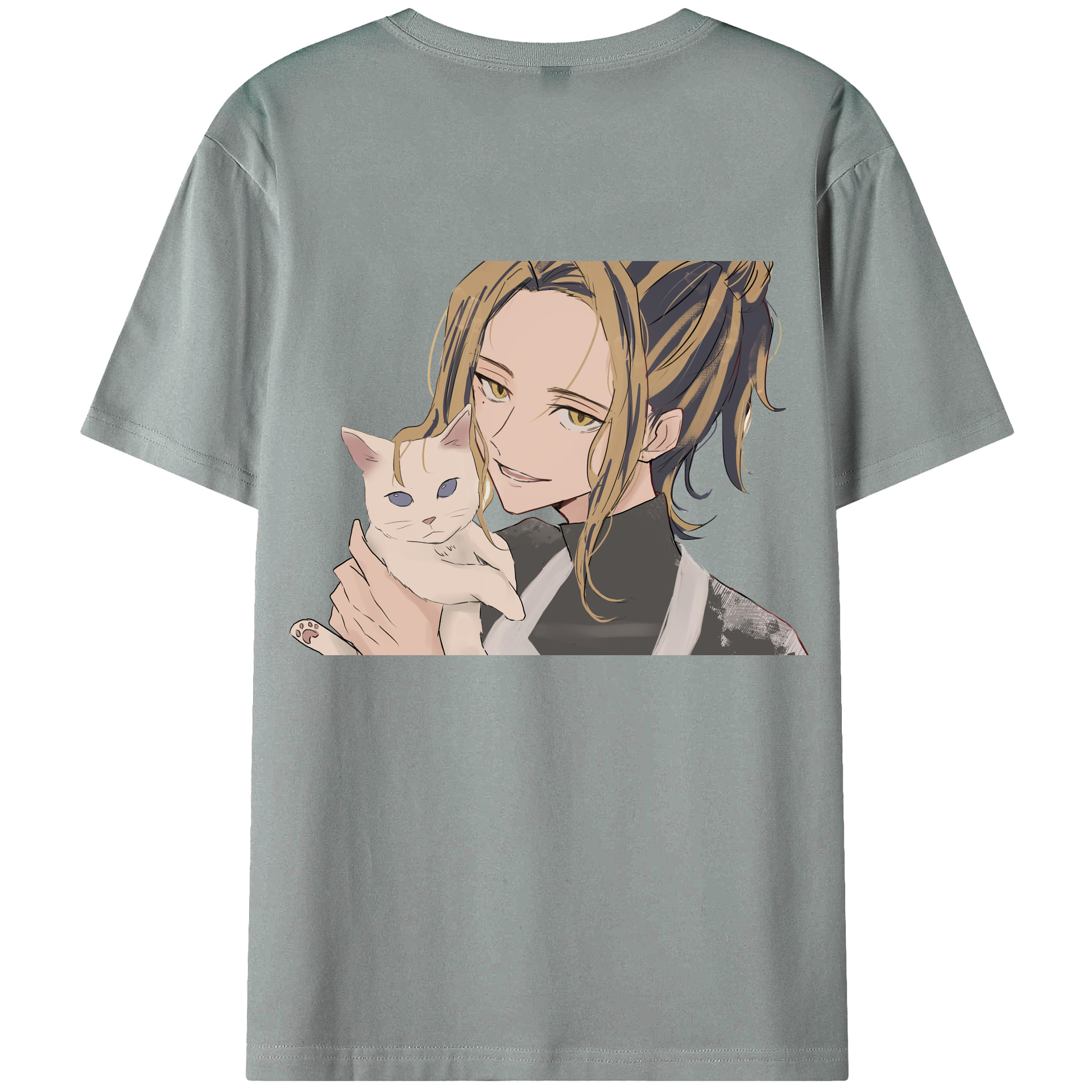 （画像用） 東京リベンジャーズ Tokyo Revengers 綿100％ メンズ半袖Tシャツ（バックプリント） 通気性